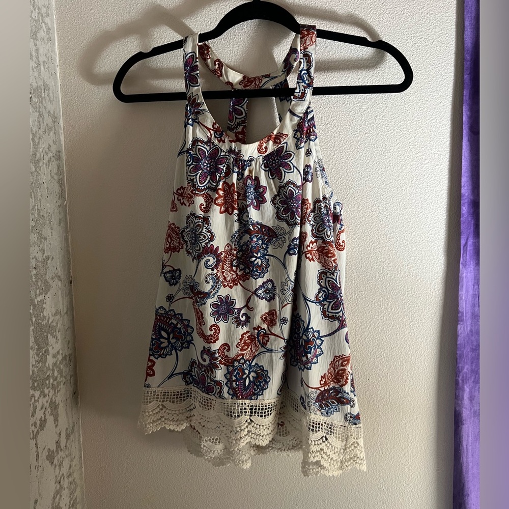 Cute tank top with cut out back